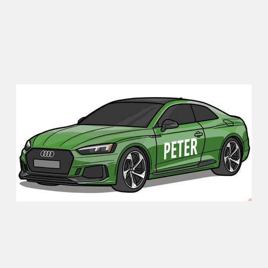 Audi Signature Magneetti Omalla Nimellä 8 cm x 5 cm