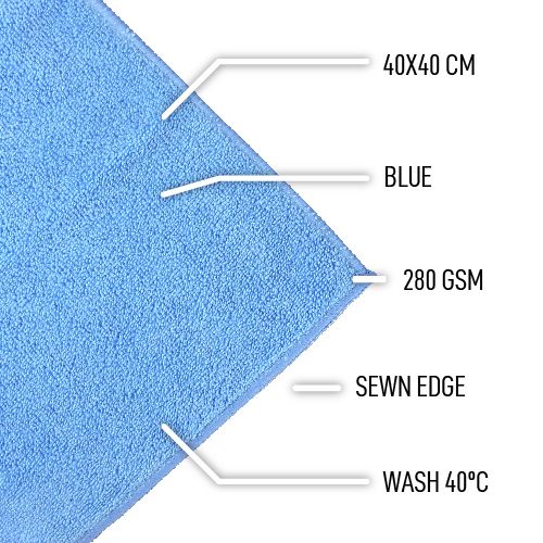 Ultra Fine Mikrokuituliina 40 x 40 cm – Sininen (1 kpl)